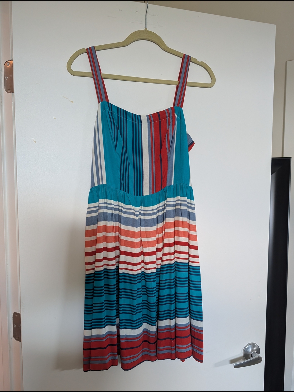 Gypsies & Moondust Red, Blue & Teal Striped Sundress